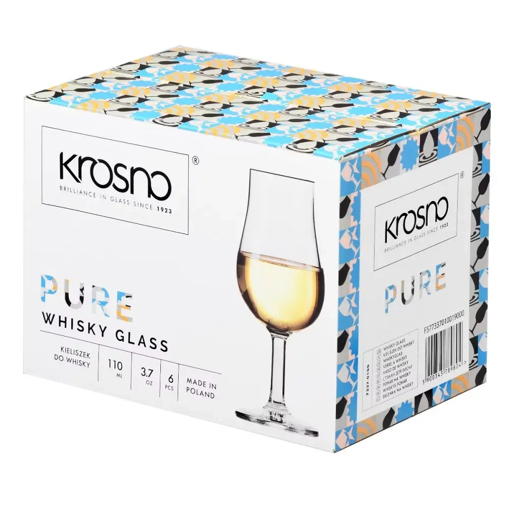 Verres de dégustation de whisky Pure 110 ml - lot de 6 pièces | KROSNO GLASS F577337010019000