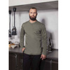 Chemise de cuisine Performance manches longues sauge | KARLOWSKY TM 6-67