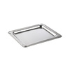 Plateau PROFI LINE, poli, avec bord décoratif, en acier inoxydable, 32,5x26,5x1,2 cm | APS 12000