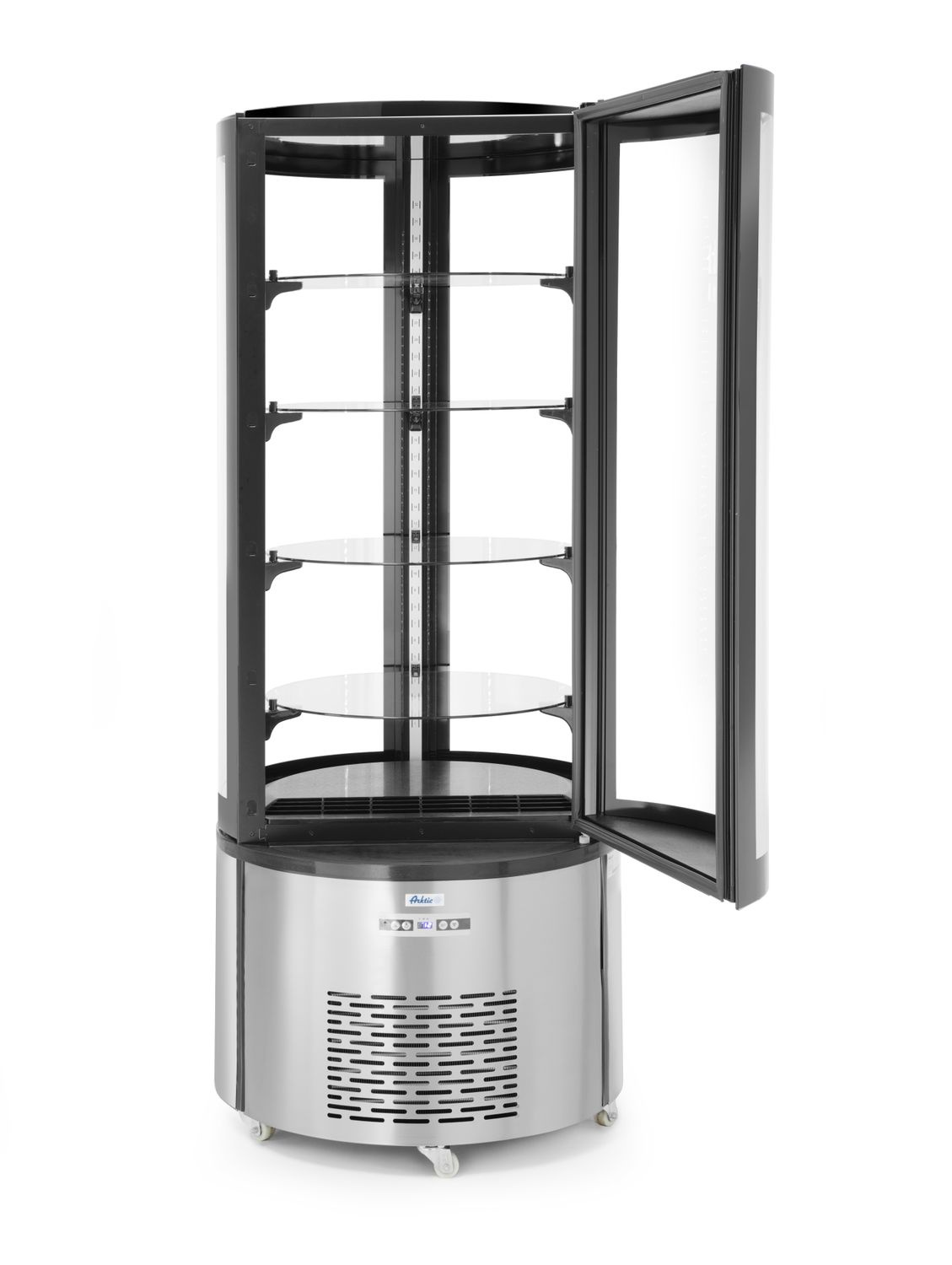 Vitrine réfrigérée ronde 360 L, LED, refroidissement dynamique | ARKTIC 233832