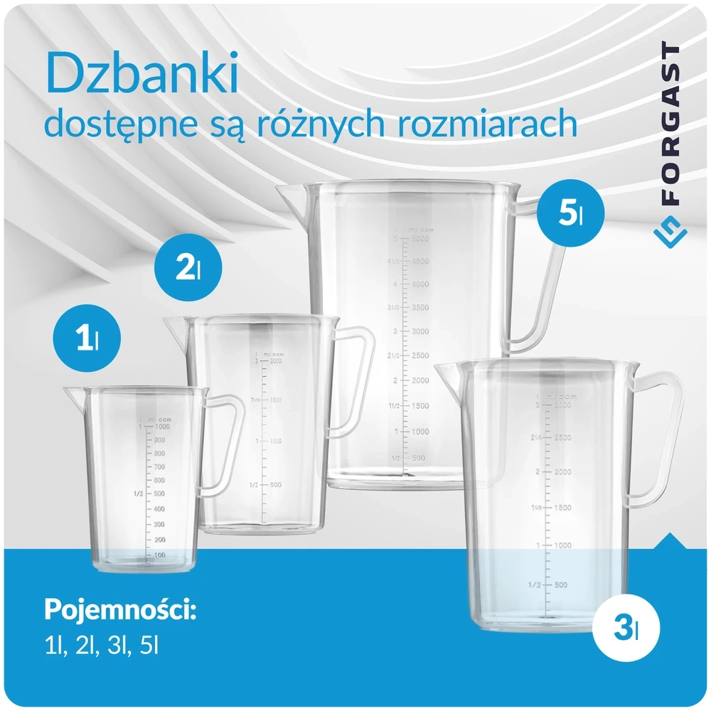 Pichet doseur en polypropylène 5 L | FORGAST FG11559