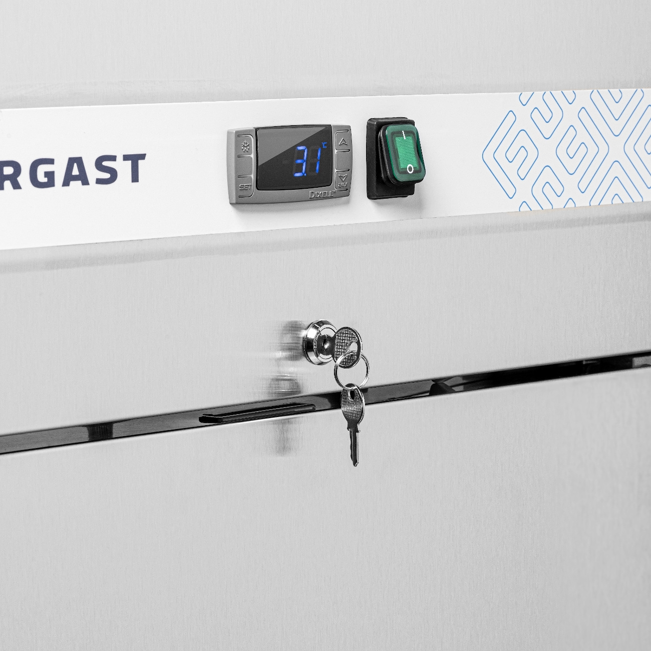 Armoire de congélation 1 porte 600 L, en acier inoxydable | FORGAST FG08172