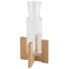 Socle pour carafe en verre VALO, 15x15x12 cm, brun | APS 14019