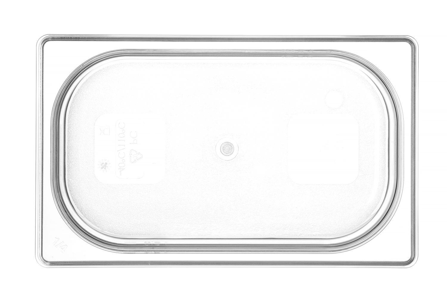 Bac GN 1/4 prof. 6,5 cm en polycarbonate | HENDI 861639