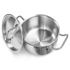 Casserole moyenne en acier inoxydable avec couvercle, 1,9 l, diamètre 16 cm | FORGAST FG02831