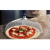 Pelle à pizza rectangulaire, perforée en aluminium anodisé | GI.METAL A-45RF/120