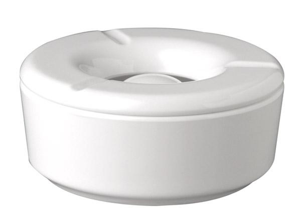 Cendrier GLOW, mélamine, blanc, 11.5x5 cm | APS 83488