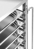 Chariot pliable en acier inoxydable pour plateaux et bacs - pour 7 GN1/1 | FORGAST FG01104