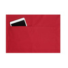 Tablier de cuisine Basic 75 x 90 cm avec poche et boucle rouge | KARLOWSKY BLS 5-8-pcs