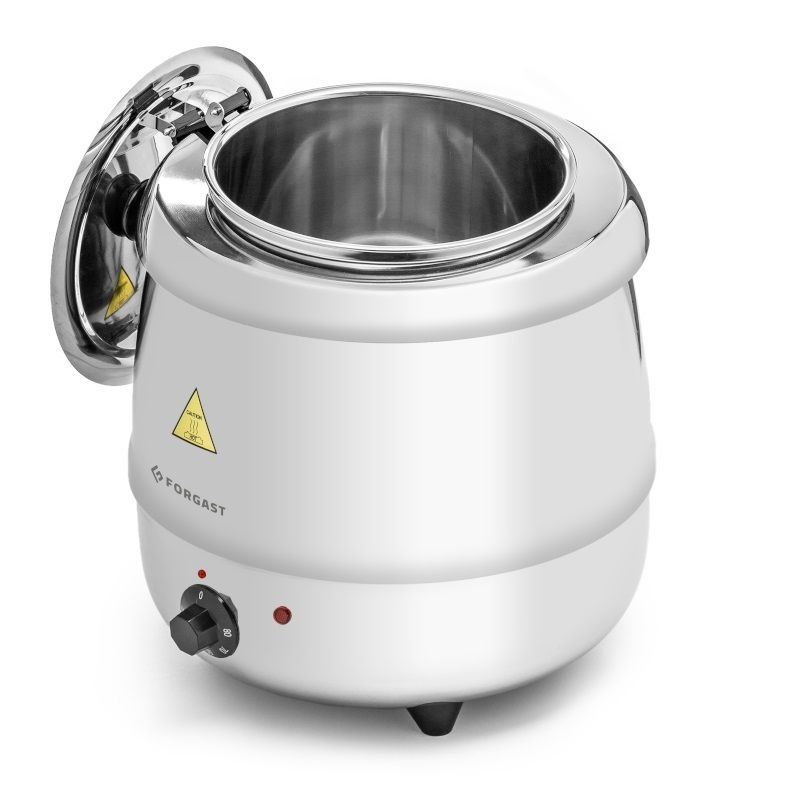 Marmite électrique à soupe 10 L, corps en acier inoxydable | FORGAST FG03011