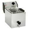 Friteuse électrique 1-bac avec robinet, 8 L, zone froide | ROLLER GRILL FD80R