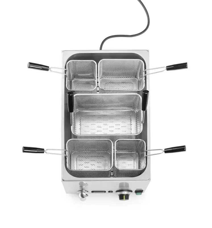Appareil de cuisson de pâtes 25 L, 230 V/3500 W, 60,1x32,6x27,9 cm | HENDI 240496