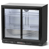 Réfrigérateur de bar pour boissons 2-portes, portes coulissantes 208 l | FORGAST FG07702