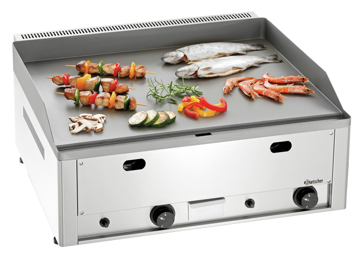 Plaque de cuisson au gaz lisse GDP 650G-G | Bartscher A3700341