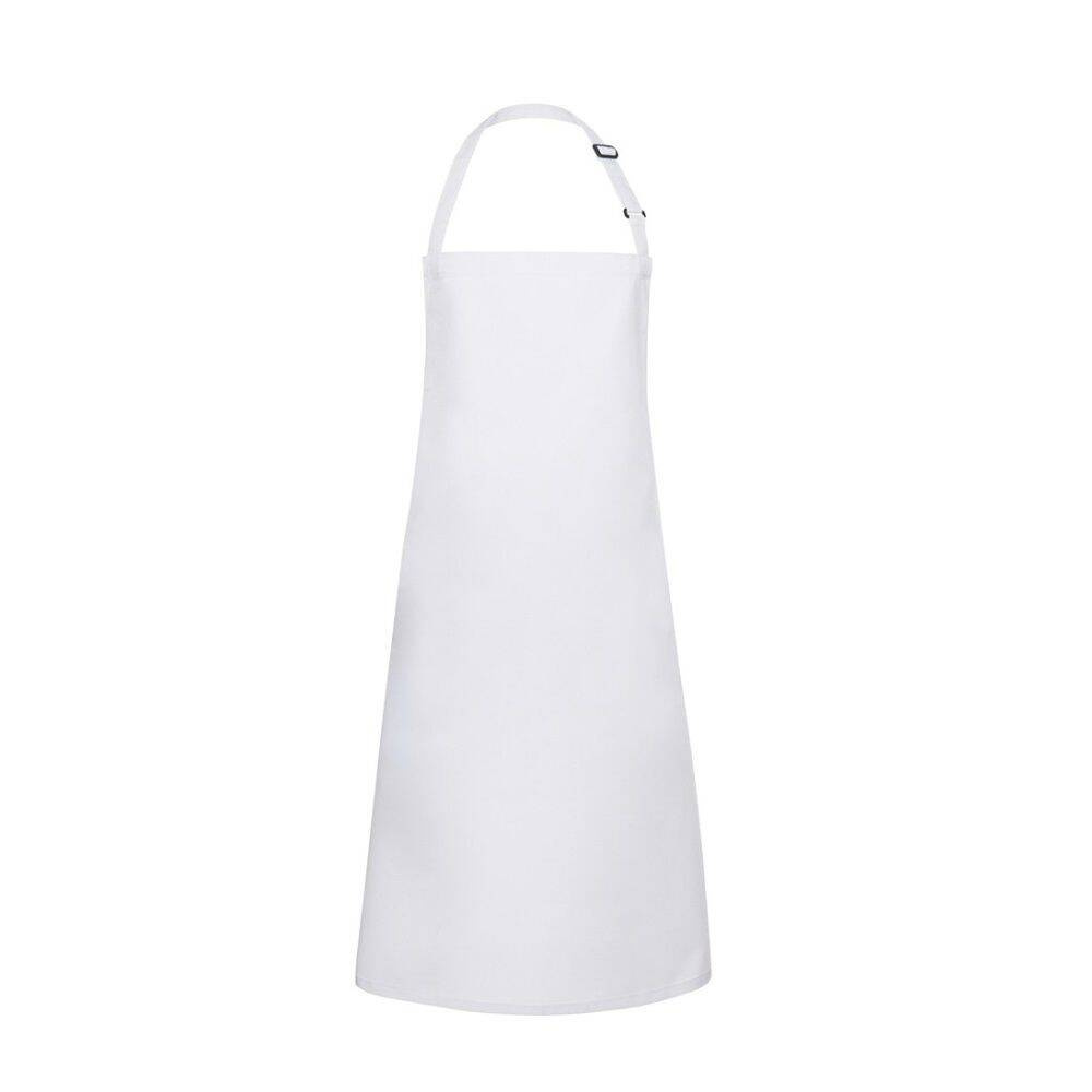 Tablier de cuisine Basic 75 x 90 cm avec boucle blanc | KARLOWSKY BLS 4-3-pièces