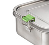 Boîte à lunch LUNCHBUDDY, acier inoxydable, 22.5x16.5x6.5 cm, 1.4 l | APS 66902