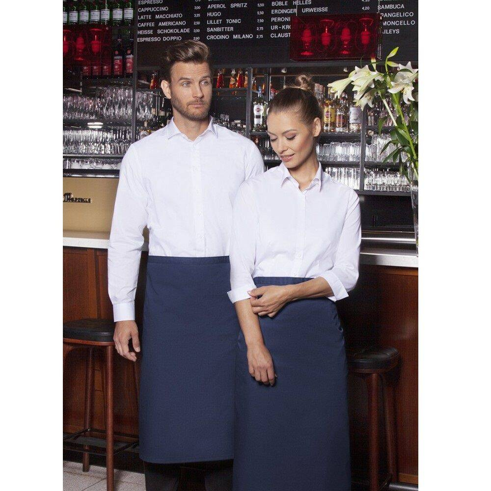 Tablier bistro Ibiza 110 x 90 cm bleu marine | KARLOWSKY BSS 3-10-pces