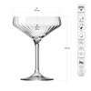 Verre XNO COUPETTE 260 OPTIC, 260 ml, lot de 6 pièces | KROSNO GLASS F57D494022001020