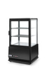 Vitrine réfrigérée 58 l, noire, LED, dégivrage automatique | HENDI 233627