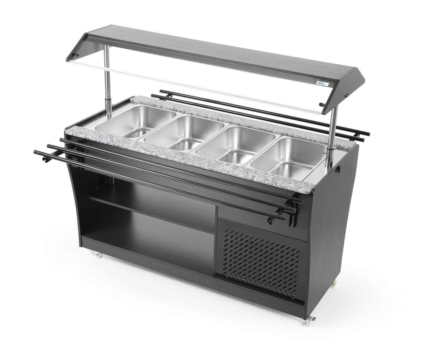 Vitrine buffet réfrigérée à salades, 149x76,5x137 cm, 4 x GN 1/1, 230 V | ARKTIC 274057