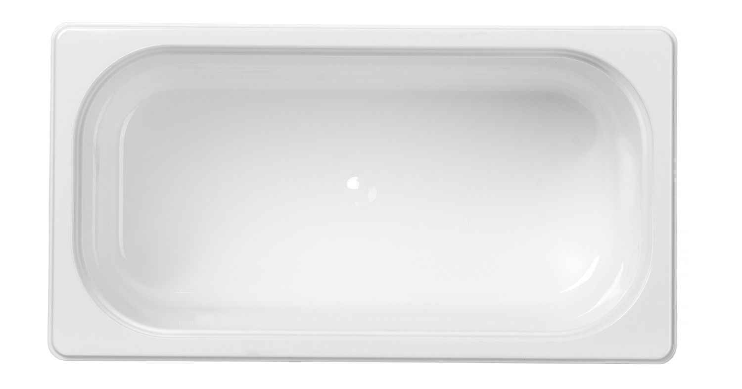 Bac GN 1/3 prof. 15 cm en polycarbonate blanc | HENDI 862568