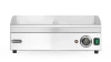 Plaque de grill électrique Kitchen Line, 1/2 lisse 1/2 rainurée, 2,4 kW, 51,8x33 cm | HENDI 154946