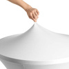 Housse pour table de cocktail 80 cm blanche | FORGAST FG03821