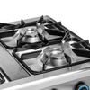 Cuisinière professionnelle à gaz 6 feux, 34,4 kW | FORGAST FG09456