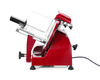 Trancheuse à charcuterie Profi Line RED EDITION, max. 15 cm, épaisseur de coupe 0-12 mm, lame 22 cm | HENDI 970294