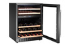 Cave à vin, 2 zones, 46 bouteilles, noire, 137 l, 5 étagères, 1 porte | ARKTIC 237106