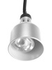Lampe chauffante pour plats suspendue cylindrique, argentée, 17,5 cm, 0,25 kW | HENDI 273883