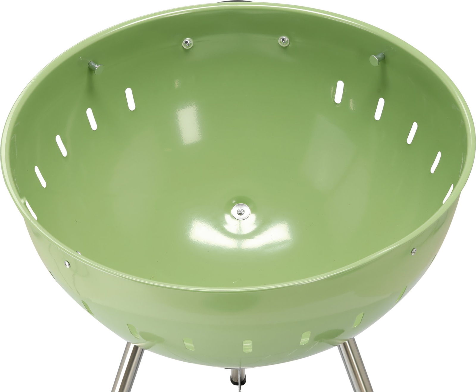 Grill à charbon, rond, ø 54 cm, vert | YATO YG-20303