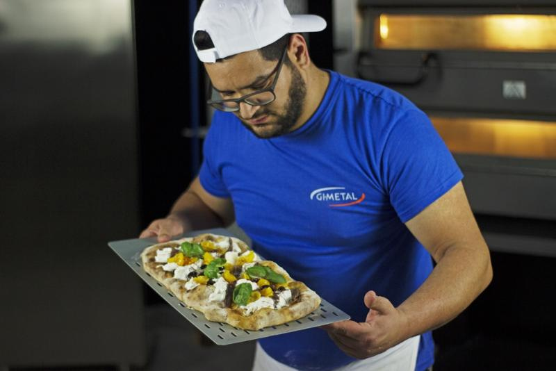 Plaque perforée pour pizza 40x90 cm | GI.METAL AM-4090AF
