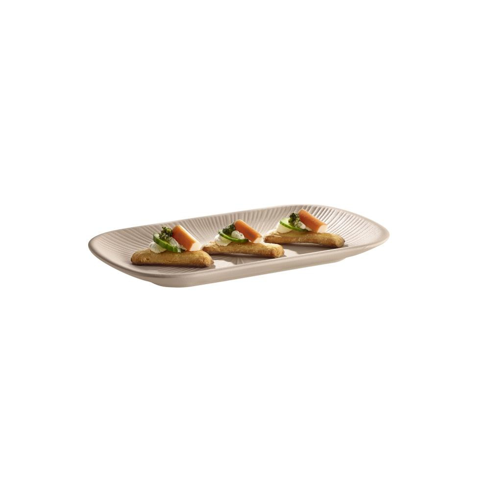 Plateau NERO GN 1/4 en mélamine, beige, 26,5x16,2x2,5 cm | APS 85421