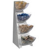 Présentoir buffet, quatre niveaux MULTITRACK, en acier, 33x19,5x53 cm | APS 11446