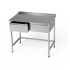 Table de travail en acier inoxydable avec tiroirs 80x60x85 cm | FORGAST