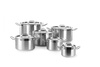 Casserole moyenne en acier inoxydable - capacité 23,5 l Profi Line | HENDI 831700
