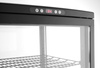 Vitrine réfrigérée 280 L, noire, LED, système de refroidissement dynamique | ARKTIC 233290