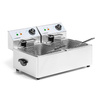 Friteuse électrique, 2 cuves, 2x6 L, 2x3 kW, 230 V | FORGAST FG09026