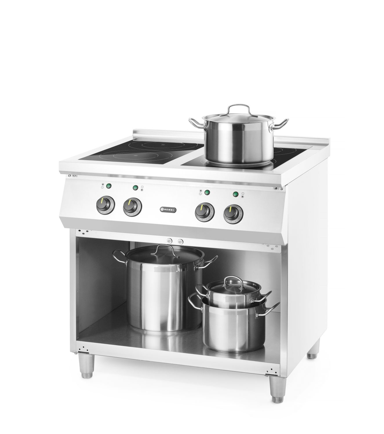 Cuisinière à induction 4 feux, 17 kW, 400 V | HENDI 237687