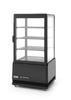 Vitrine réfrigérée 68 l noire, LED, refroidissement dynamique | HENDI 233238