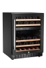 Cave à vin, 2 zones, 46 bouteilles, noire, 137 l, 5 étagères, 1 porte | ARKTIC 237106
