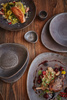 Assiette plate Delta Cristall hématite 30 cm | KERA CERAMIKA 15.2/C.HEM