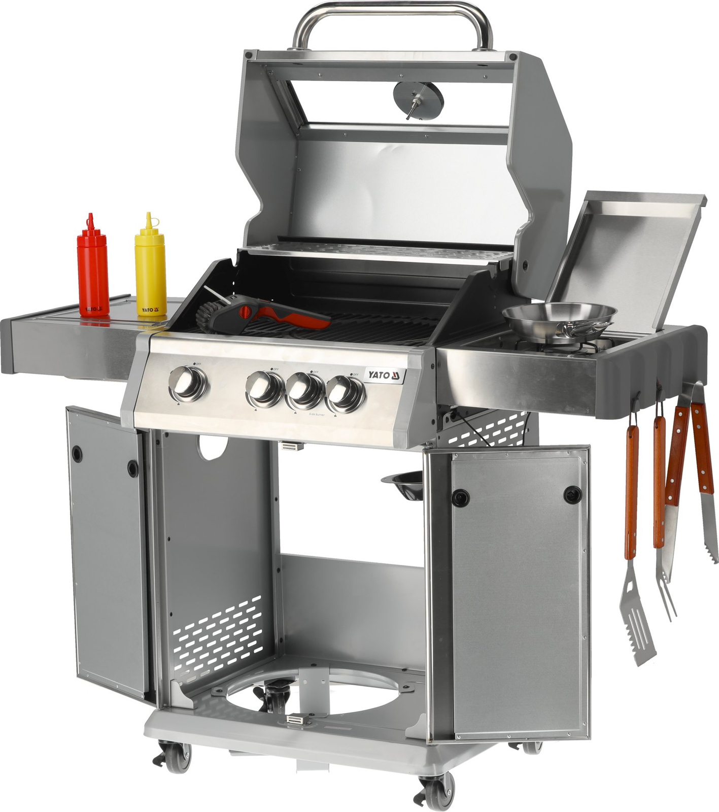 Grill à gaz 3+1 | YATO YG-20015