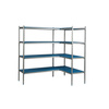 Étagère d’angle à 4 étagères prof. 50 cm 1PD-54+4P-85+8UM | ALUSHELF 50318