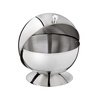 Sucrier avec couvercle roll-top, acier inoxydable, 14x14 cm | APS 33