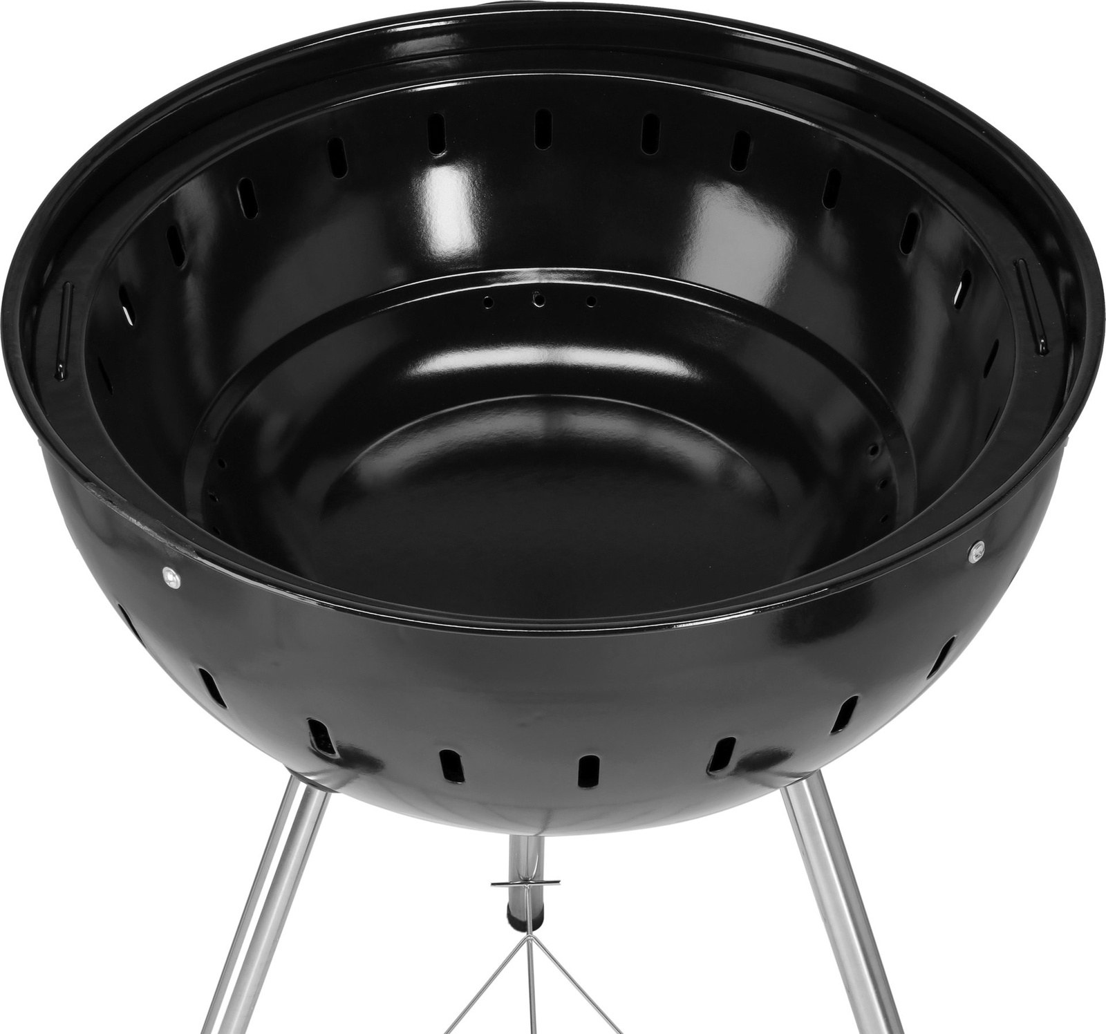 Grill à charbon, rond, Ø 54 cm noir | YATO YG-20300