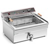 Friteuse électrique 1-cuve 30 l, 6 kW, zone froide | FORGAST FG09018