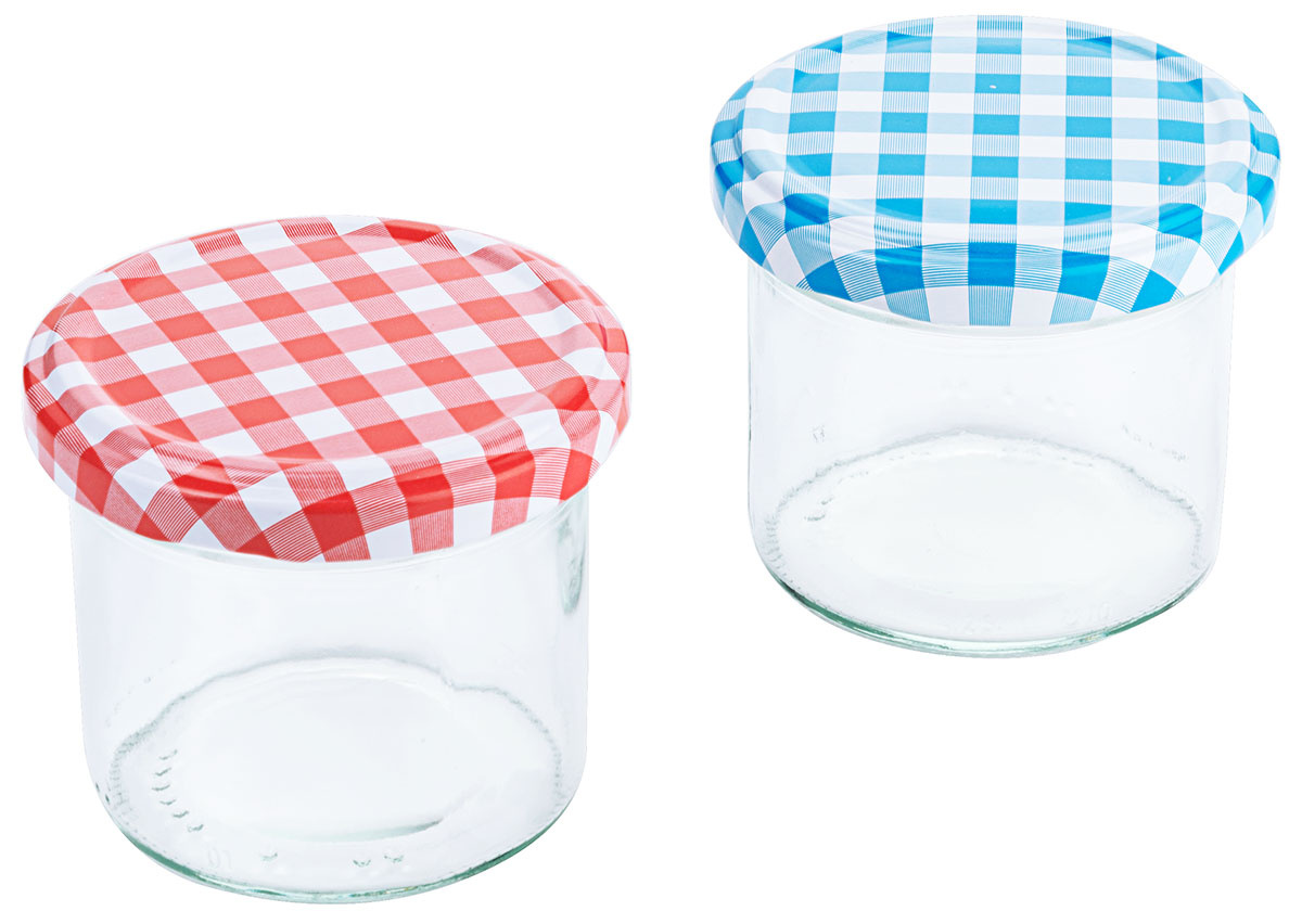 Bocaux avec couvercle 120 ml, lot de 12 pièces, hauteur 5,5 cm | CONTACTO 2705/120