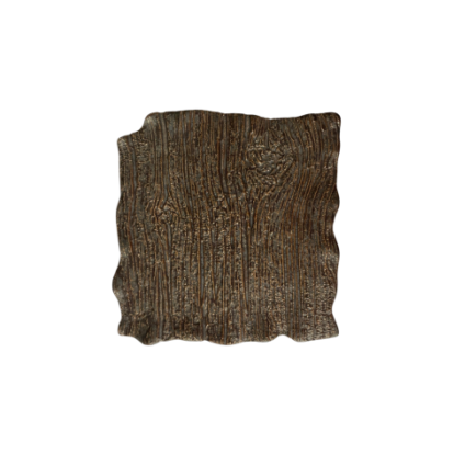 Assiette plate rectangulaire Moku hématite 21 x 21 cm | KERA CERAMIKA 16.3/C.HEM